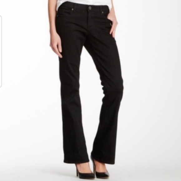 Kut From the Kloth Farrah Baby Bootcut Black Jean - Picture 1 of 8